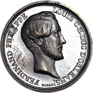 Francja, Medal pamiątkowy śmierci Ferdynanda Filipa w 1842