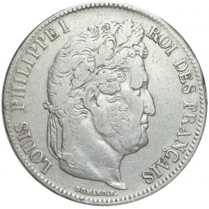 Francja, Ludwik Filip I, 5 franków 1833