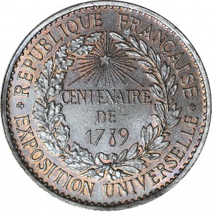 Francja, Medal 1789, Wystawa światowa