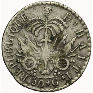 Haiti, 50 centimes 1831 (AN28)