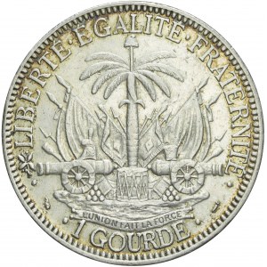Haiti, Republika, Gourde 1882, dosyć rzadkie