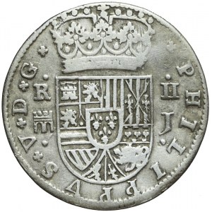 Hiszpania, Filip V, 2 reale 1718, Segovia