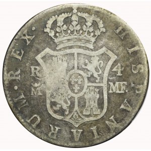 Hiszpania, Carolus IV, 4 reale 1793, Madryt