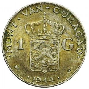 Holandia, Curacao, Wilhelmina, 1 gulden 1944