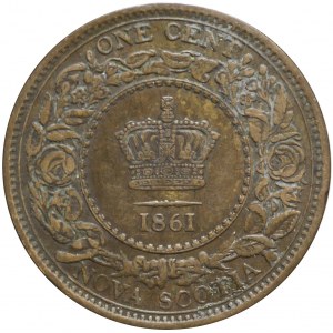 Kanada, Nowa Szkocja, Królowa Victoria, 1 cent 1861