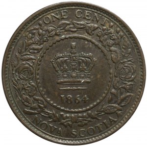 Kanada, Nowa Szkocja, Królowa Victoria, 1 cent 1864