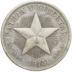 Kuba, 1 peso 1915