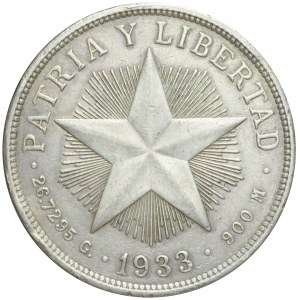 Kuba, 1 peso 1933