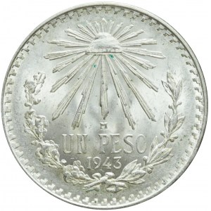 Meksyk, 1 peso 1943, piękne