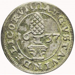 Niemcy, Augsburg, Ferdynand II, 1/2 krajcara 1637