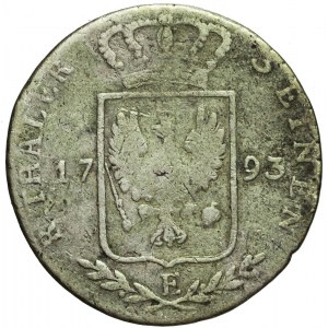 Niemcy, Brandenburgia-Prusy, Fryderyk Wilhelm II, 1/3 talara 1793, Królewiec