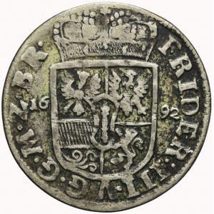 Niemcy, Brandenburgia-Prusy, Fryderyk III, 1/12 talara 1692