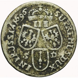 Niemcy, Brandenburgia-Prusy, Fryderyk III, Trojak 1696 SD, Królewiec