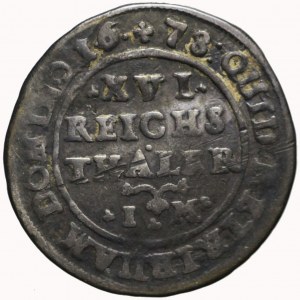 Niemcy, Mecklenburg-Gustrow, Gustaw Adolf, 1/16 talara 1678