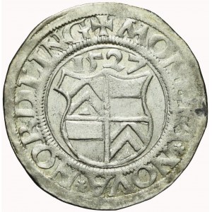 Niemcy, Nordlingen, Karol I, 1/2 batzen 1527, ładne