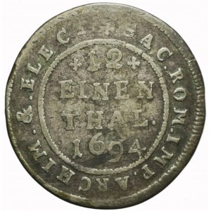 Niemcy, Saksonia, Johan Georg IV, 1/12 talara 1694