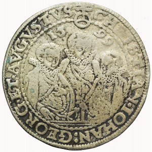Niemcy, Saksonia, Krystian II, Jan Jerzy I i August, Talar 1599, Drezno