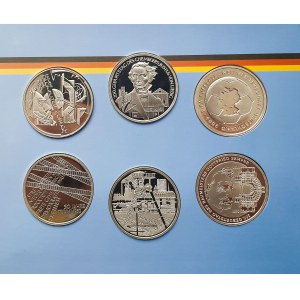 Niemcy, Zestaw sześciu srebrnych monet okolicznościowych 10 Euro z 2003 r