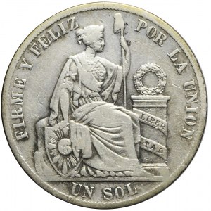 Peru, 1 sol, 1887, Lima