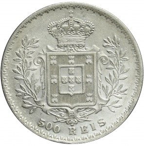 Portugalia, Carlos I, 500 reis 1891