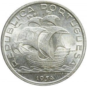 Portugalia, 10 escudo 1954, mennicze