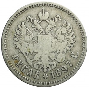 Rosja, Mikołaj II, 1 Rubel 1897, Petersburg