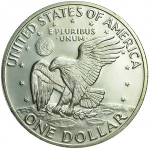 Stany Zjednoczone Ameryki (USA), 1 dolar 1971, Eisenhower, stempel lustrzany