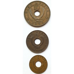 Wielka Brytania, Protektorat Afryki Wschodniej i Ugandy, Zestaw trzech monet