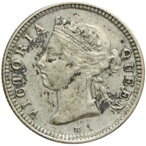 Wielka Brytania, Straits Settlement, Malezja, Victoria, 5 centów 1890