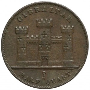 Wielka Brytania, Gibraltar, Królowa Victoria, 1/2 quart 1842