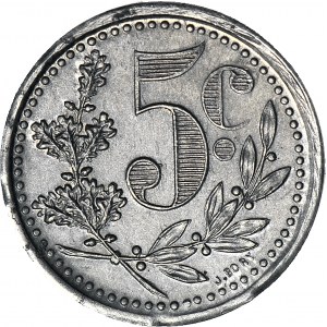 Algieria, Chamber of Commerce, 5 centimes 1921