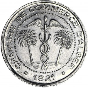 Algieria, Chamber of Commerce, 5 centimes 1921