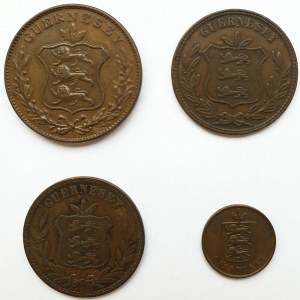 Guernsey, Zestaw czterech monet