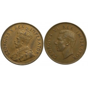 RPA, Afryka Południowa, Zestaw dwóch monet 1 pens