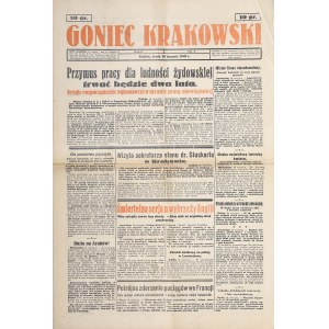 Goniec Krakowski. R. II, nr 7, 1940 - Przymus pracy dla ludności żydowskiej trwać będzie dwa lata.