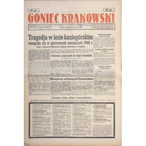 Goniec Krakowski. R. V, nr 128, 1943 - Tragedia w lesie koziegórskim rozegrała się w pierwszych miesiącach 1940 r.