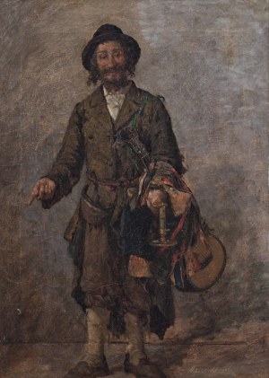 Hipolit Lipiński (1846 Nowy Targ - 1884 Kraków), Portret handlującego Żyda