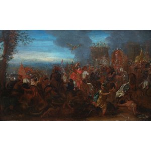 Charles Le Brun krąg (1619 Paryż - 1690 tamże), Bitwa pod Arbelą z cyklu „Bitwy Aleksandra Wielkiego”