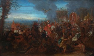 Charles Le Brun krąg (1619 Paryż - 1690 tamże), Bitwa pod Arbelą z cyklu „Bitwy Aleksandra Wielkiego”