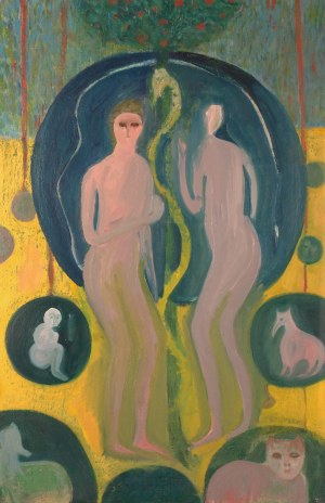 Ryszard Stryjec (1932 Lipniszki k. Lidy-1997 Gdańsk), Adam i Ewa z cyklu 
