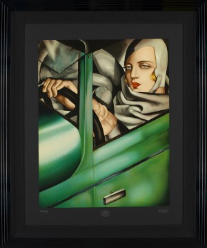 Tamara Łempicka, Autoportret w zielonym Bugatti, 1932/1991