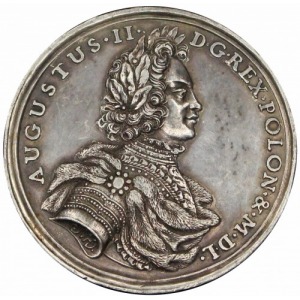 Augustus II. die Starke Krönungsmedaille 1697