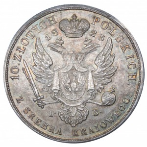 Mikołaj I 10 złotych 1823