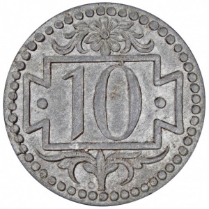 10 pfennig 1920 small number 