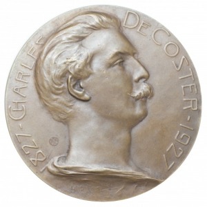 Belgium medal Charles de Coster 1927