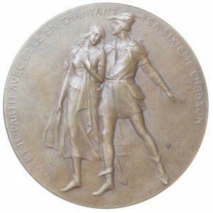 Belgia Medal Charles de Coster 1927