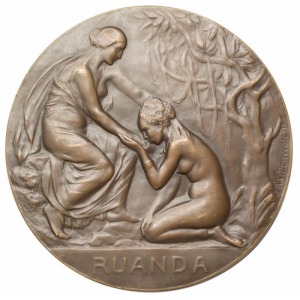 Belgia Medal I Wojna Światowa Rwanda 1918