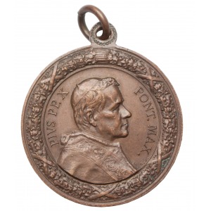 Watykan Pius X medal 50 lat kapłaństwa 1908