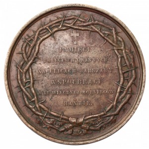 Poland mourning medal For fallen on the streets of Warsaw 1861