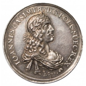 Jan II Kazimierz medal Pokój w Oliwie 1660